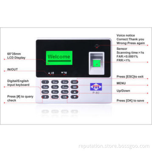 Fingerprint time attendance